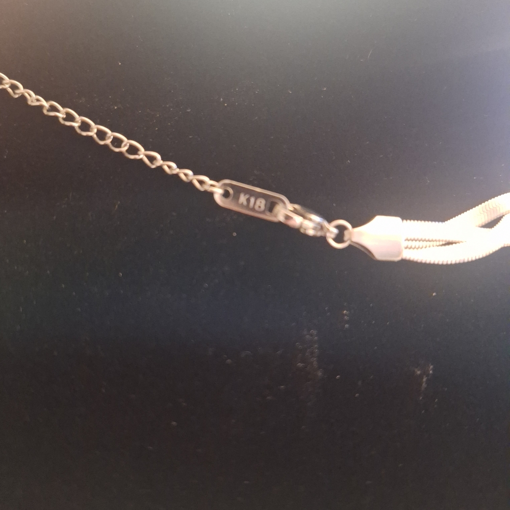 Adjustable Elegant S925 Silver Herringbone Braided Necklace - Picture 6 of 12